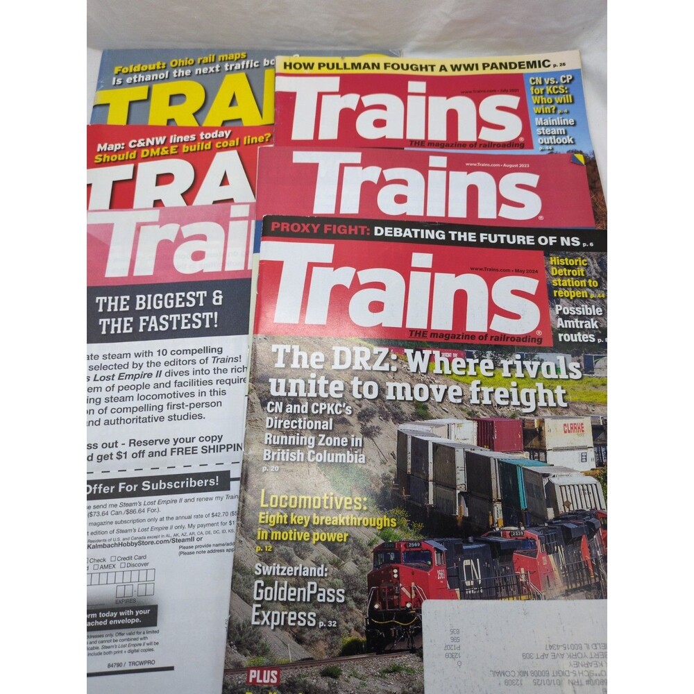 (6) Trains The Magazine Of Railroading